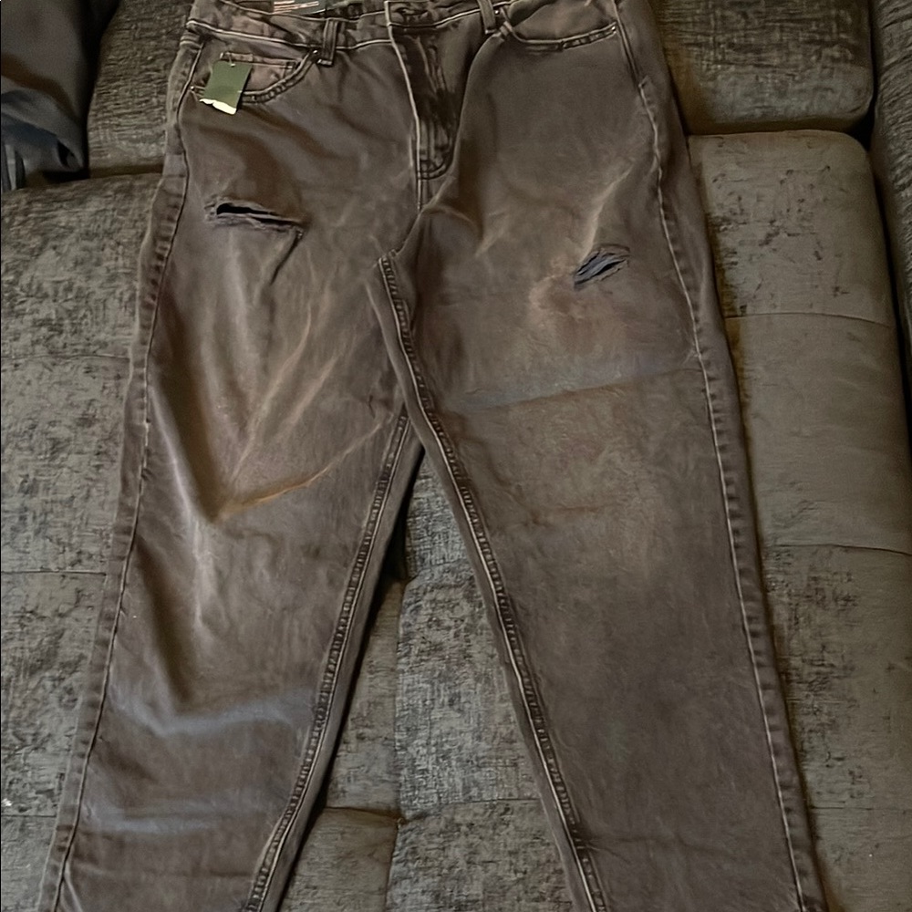 Distressed Charcoal jeans